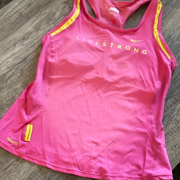 Nike Livestrong Dry Fit Sports Bra Tank - Picture 1 of 3